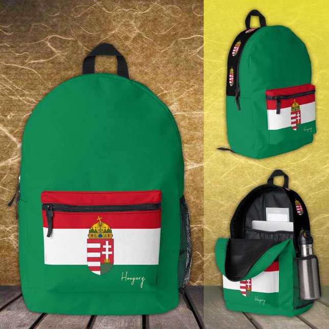 Ungarn, grüner Rucksack, ungarische Flagge /patrio Bedruckter Rucksack (Von Creator hochgeladen)