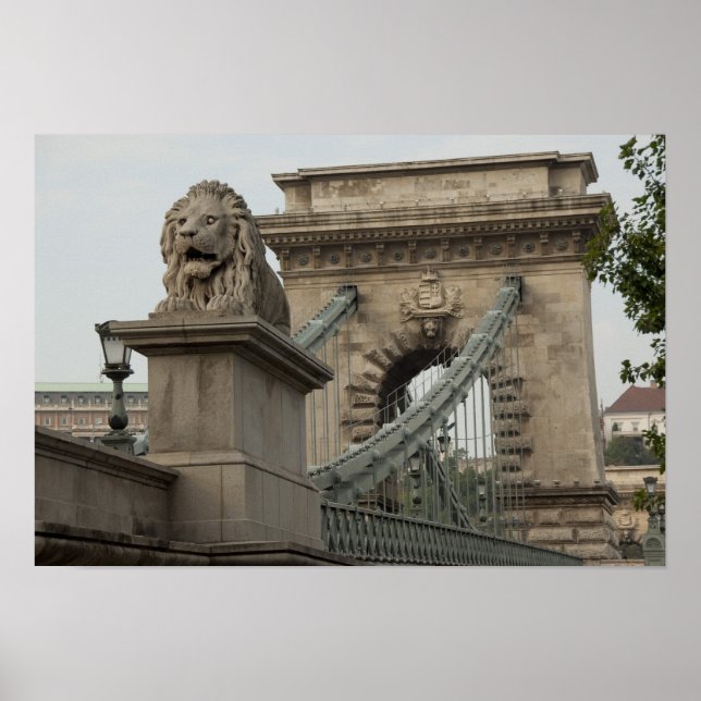 Ungarn, Hauptstadt Stadt Budapest. Historisch Poster (Vorne)