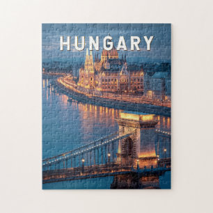 Ungarn Illustration Reise Kunst Vintage Puzzle