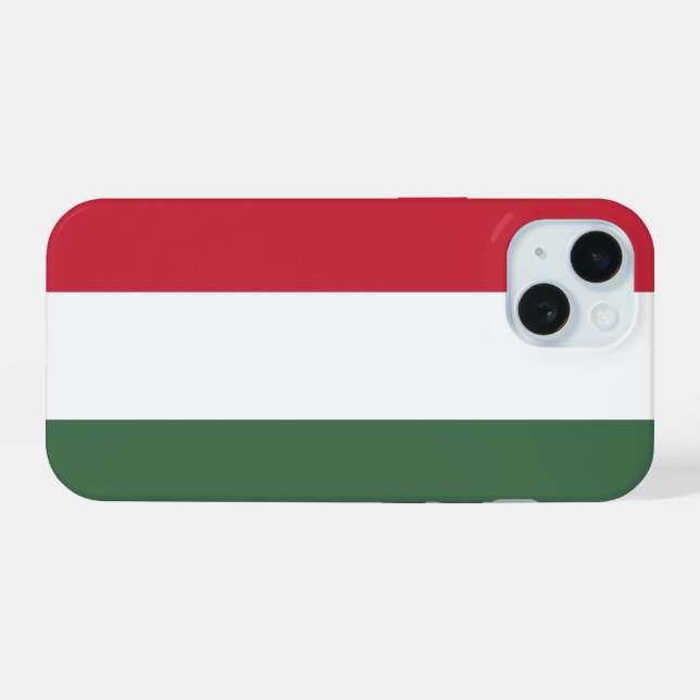 Ungarn iPhone 15 Hülle (Rückseite (Horizontal))