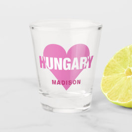 Ungarn Liebe individuelle Name Schnapsglas