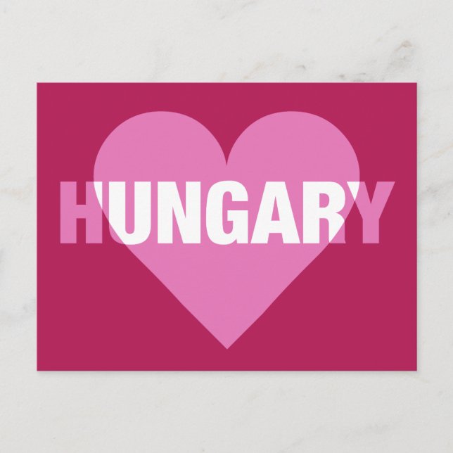Ungarn Liebe Postkarte (Vorderseite)