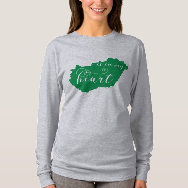Ungarn liegt in meinem Herzen T-Shirt (Vorderseite)