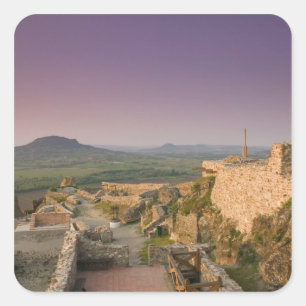 UNGARN, Plattensee-Region, SZIGLIGET: Quadratischer Aufkleber