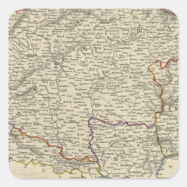 Ungarn Quadratischer Aufkleber (Vorderseite)