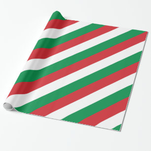 Ungarn Red White Green Stripes Geschenkpapier