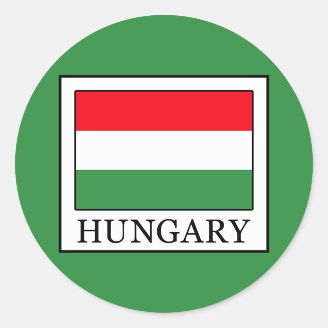 Ungarn Runder Aufkleber (Vorderseite)