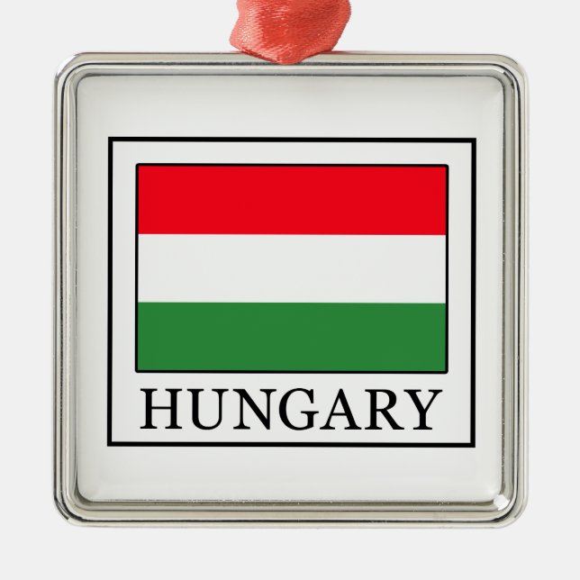 Ungarn Silbernes Ornament (Vorne)