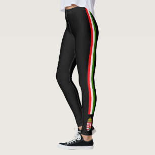 Ungarn stripes Flagge Leggings