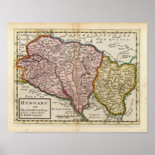 Ungarn und Transilvania Poster
