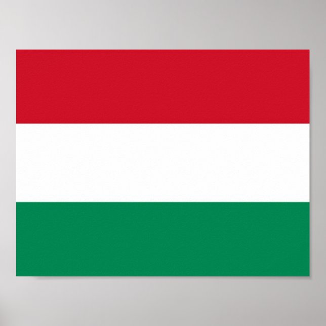 Ungarn - ungarische Flagge - Poster (Vorne)