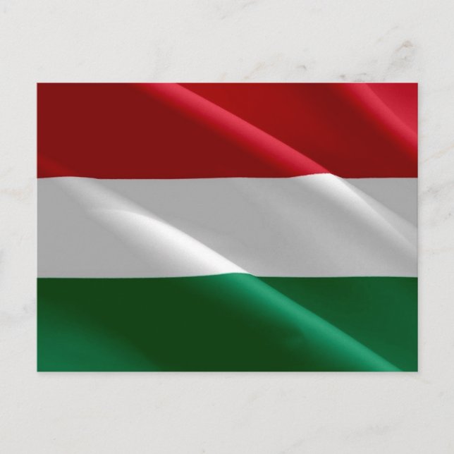 Ungarn - ungarische Flagge - Postkarte (Vorderseite)