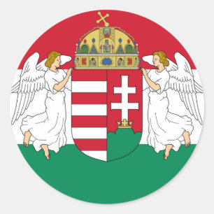 Ungarn, Ungarn Runder Aufkleber