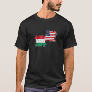 Ungarn USA Heritage Ungarische Flagge T-Shirt
