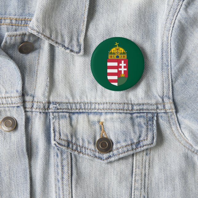 Ungarn Wappen Arme Landesymbol magyar Emblem Fla Button (Beispiel)