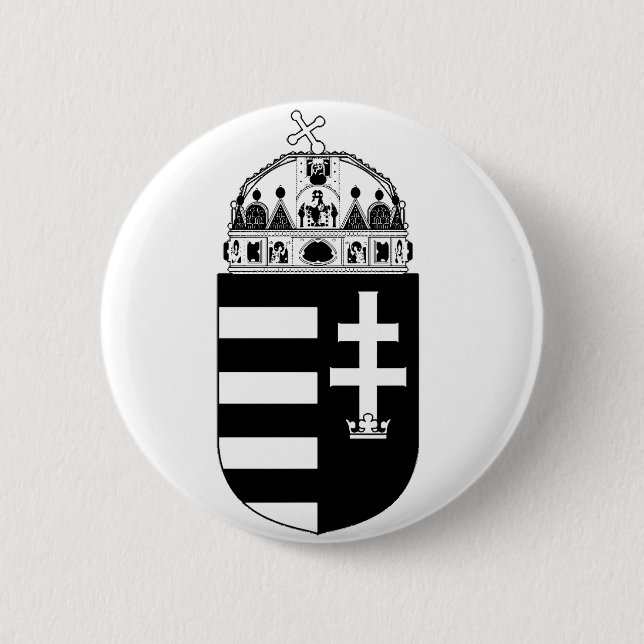 Ungarn Wappen Button (Vorderseite)