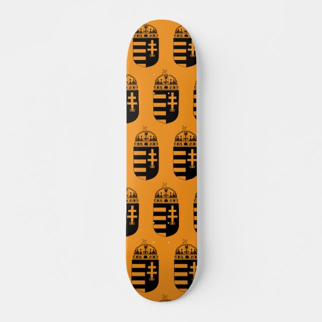 Ungarn Wappen Skateboard (Vorne)