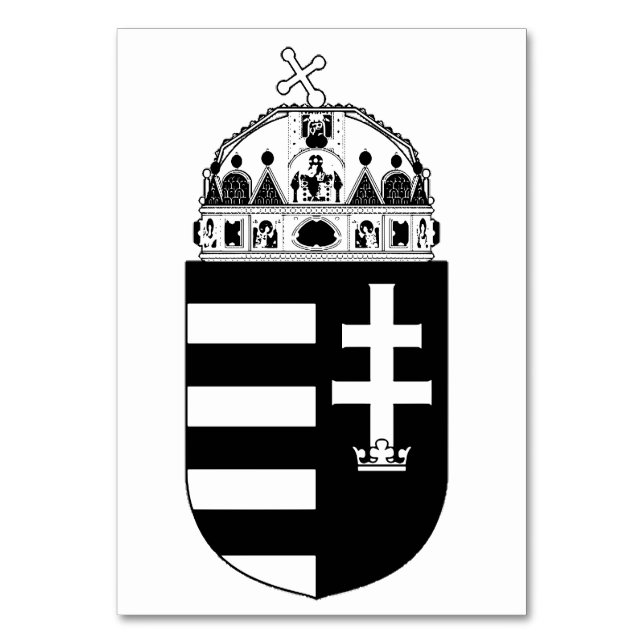 Ungarn Wappen Tischnummer (Vorderseite)