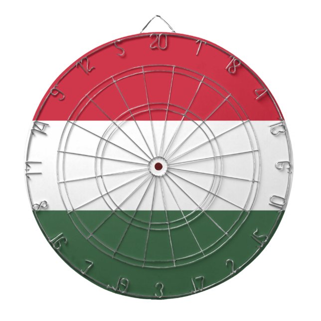 Ungarnflagge Dartscheibe (vorne)