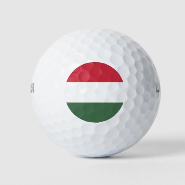 Ungarnflagge Golfball (Vorderseite)