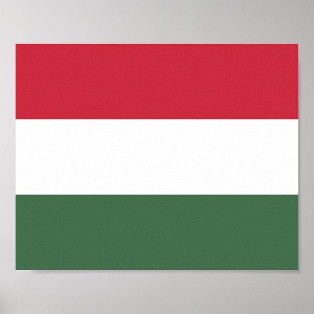 Ungarnflagge Poster (Vorne)
