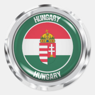 Ungarnrunde Embleme Runder Aufkleber