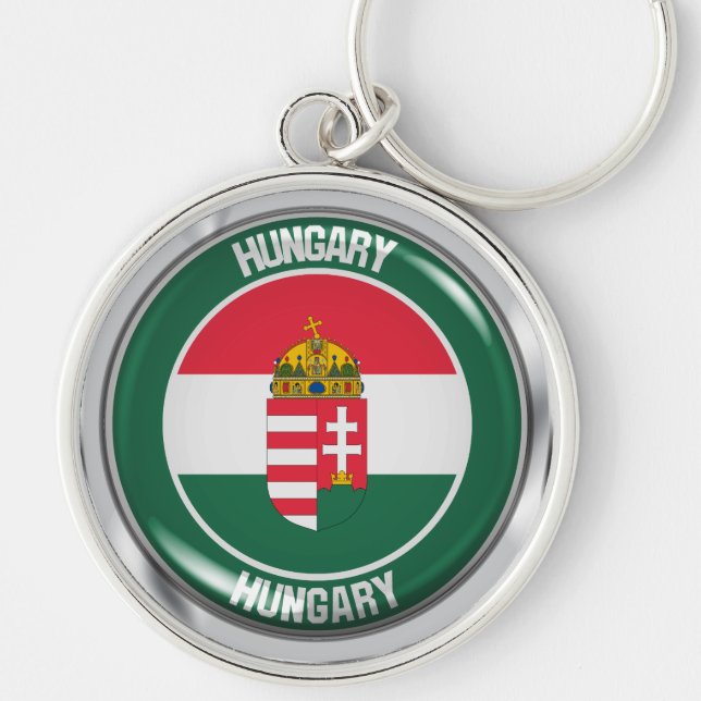 Ungarnrunde Embleme Schlüsselanhänger (Vorne)