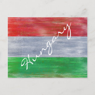 Ungarns Not leidende ungarische Flagge Postkarte