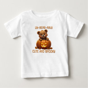 Ungebärlich Niedlicher Bär in einem KürbisHallowee Baby T-shirt