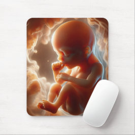 Ungeborenes Kind Sind zum Kotzen seinen Daumen Mousepad