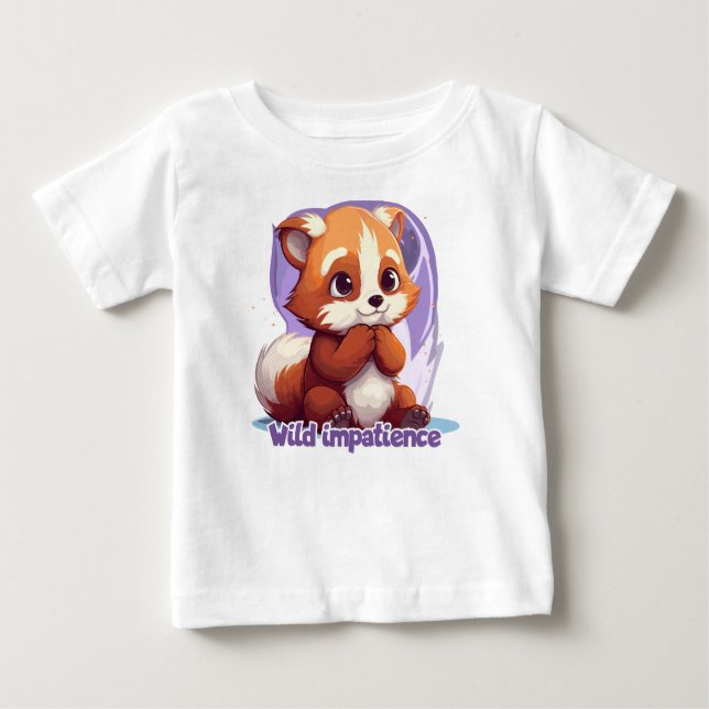 Ungeduld - Wild ungeduldig Baby T-shirt (Vorderseite)