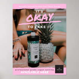 Ungeduldig schattiges Poster - rosa Markenbezeichn