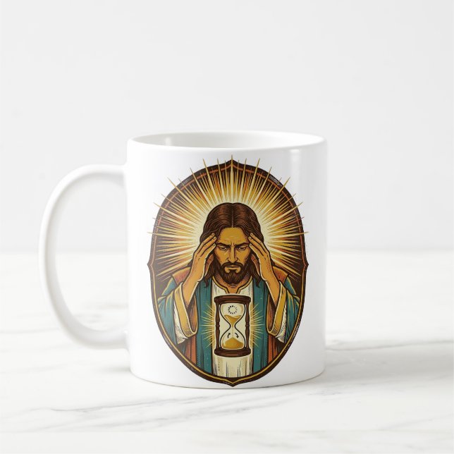 Ungeduldiger Jesus Ladeuhr Langsames Internet Te Kaffeetasse (Links)