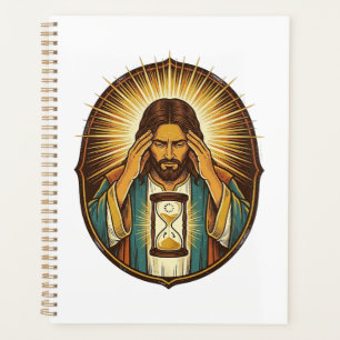 Ungeduldiger Jesus Ladeuhr Langsames Internet Te Planer