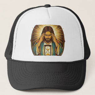 Ungeduldiger Jesus Ladeuhr Langsames Internet Te Truckerkappe