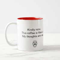 Ungefilterte Gedanken Kaffeezubereitung Tasse