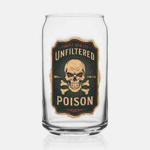 Ungefilterte Poison Halloween-Party Vintage Dosenglas