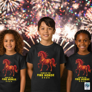Ungeheures chinesisches Jahr des Feuerpferds 2026 T-Shirt