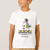 Ungehinderte Schritte Kids-Shirt