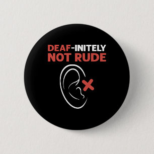Ungehorsam nicht ruiniert. ASL Hand Sign Language  Button