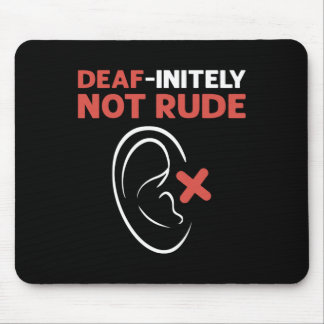 Ungehorsam nicht ruiniert. ASL Hand Sign Language Mousepad