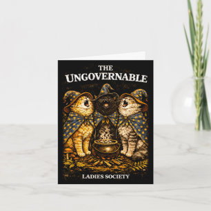 Ungehorsame Damen Gesellschaft Katze Wicca Hallowe Karte
