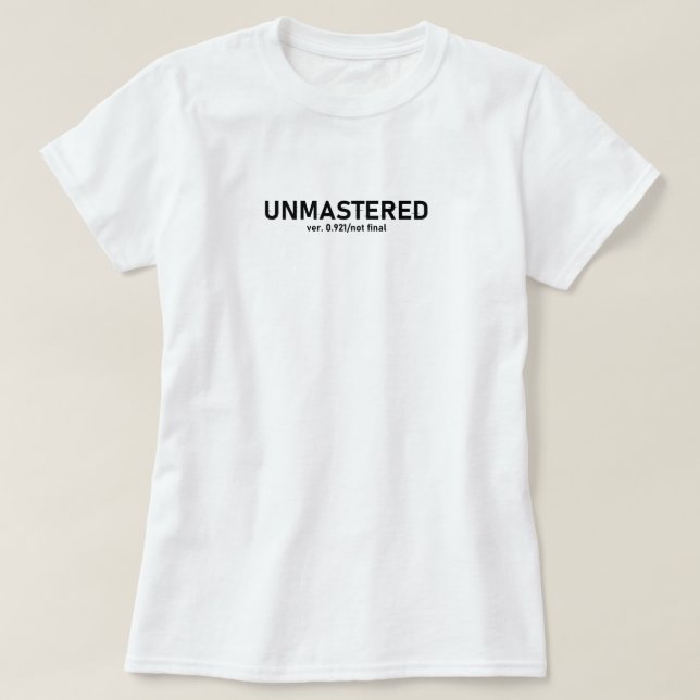 Ungemasterter Audio-T - Shirt - Creative Glitch St (Design vorne)