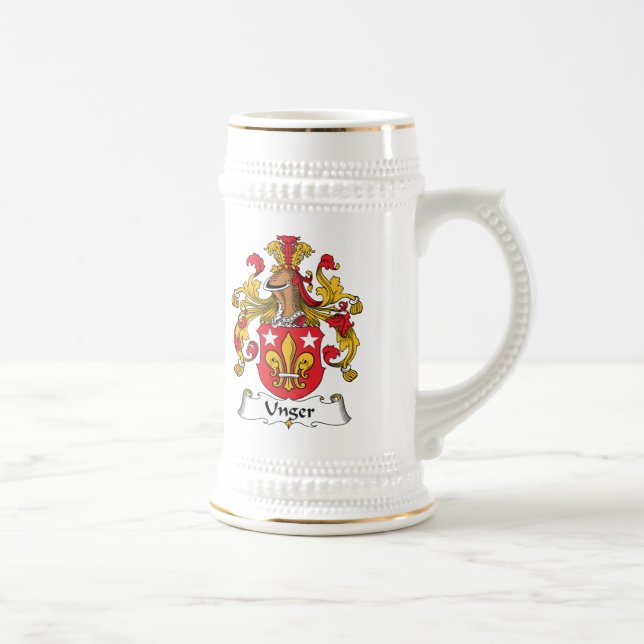 Unger Familienwappen Bierglas (Rechts)