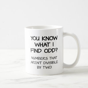 Ungerade Zahlen Lustiger Becher Tasse
