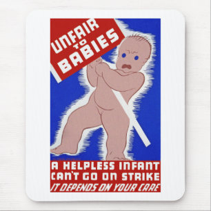 Ungerecht gegenüber Babys Mousepad