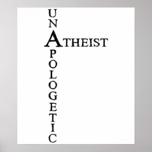 Ungerührter Atheist Poster