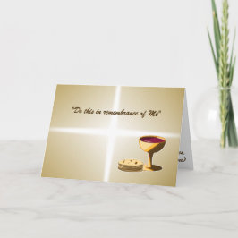 Ungesäuertes Brot und Wein Das letzte Abendessen O Karte