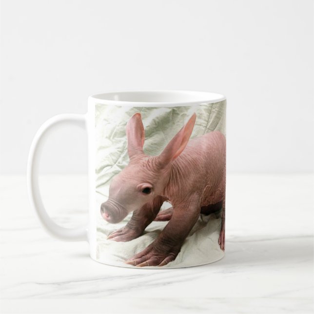 Ungeschickte Aardvark-Tasse Tasse (Links)