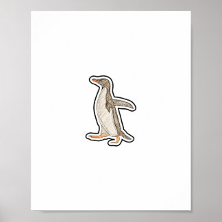 Ungeschickter Pinguin Poster